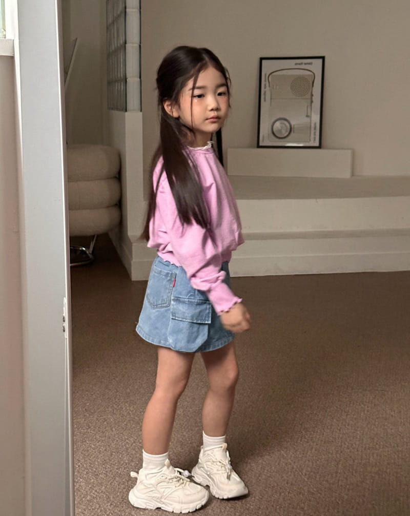 Comma - Korean Children Fashion - #childrensboutique - Cargo Denim Skirt - 11