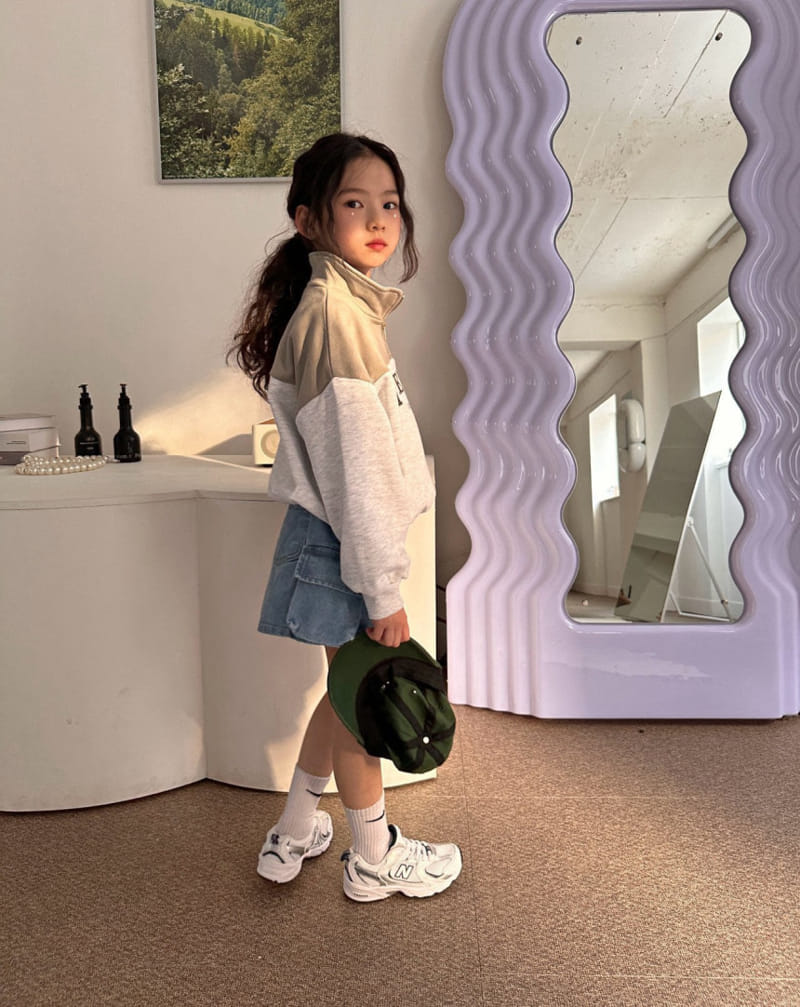 Comma - Korean Children Fashion - #designkidswear - Color Half Zip Up - 5