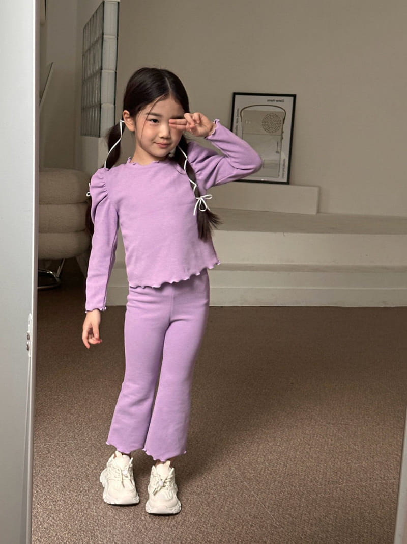 Comma - Korean Children Fashion - #designkidswear - Terry Puff Tee - 6
