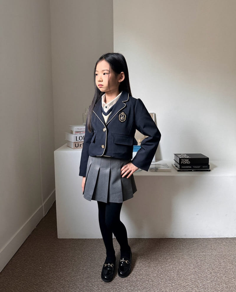 Comma - Korean Children Fashion - #discoveringself - Embroidery Button Jacket - 9