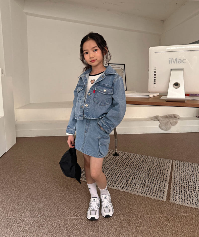 Comma - Korean Children Fashion - #discoveringself - Denim Shirt Jacket - 11