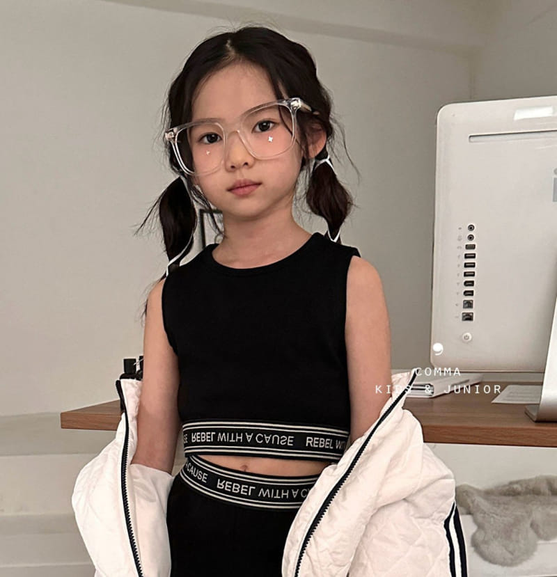 Comma - Korean Children Fashion - #discoveringself - Band Sleeveless