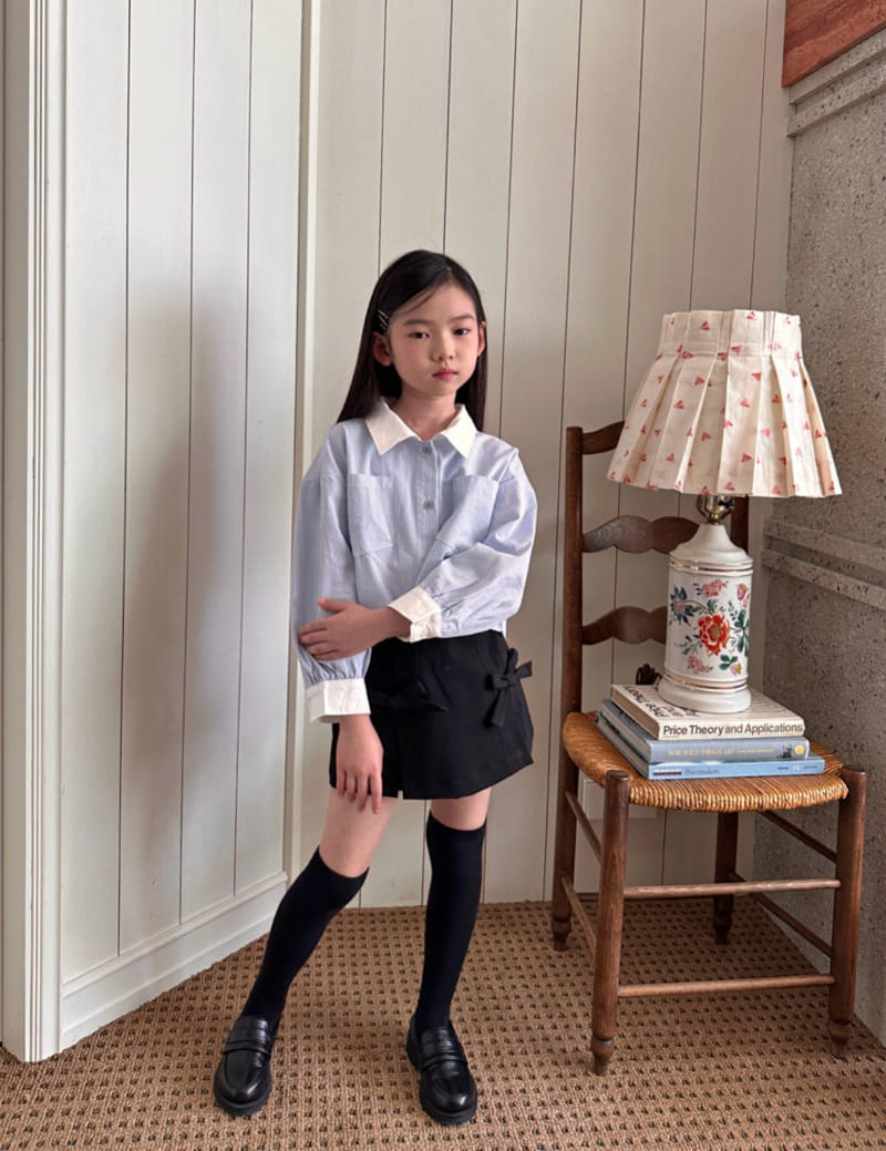 Comma - Korean Children Fashion - #discoveringself - Crop Shirt - 10