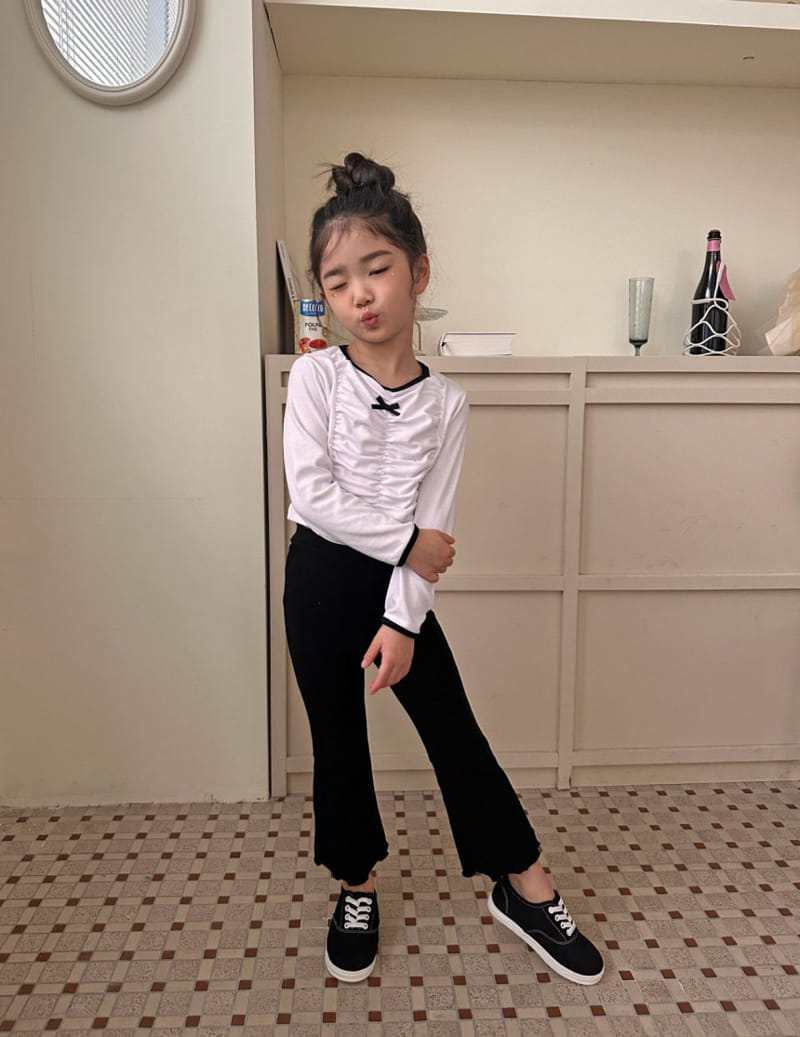 Comma - Korean Children Fashion - #fashionkids - Terry Boots Cut Pants - 7