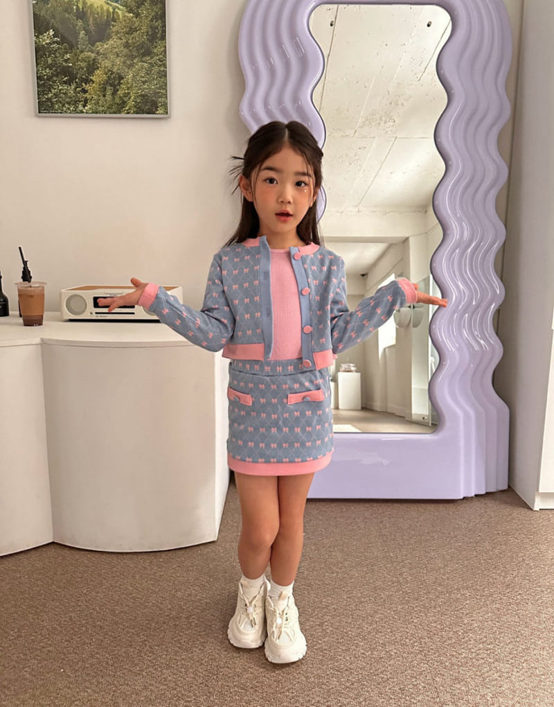 Comma - Korean Children Fashion - #kidsshorts - Jacquard Skirt - 3