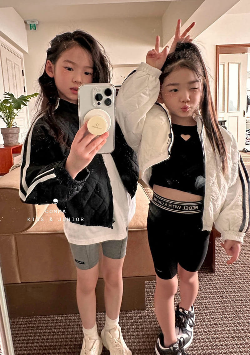 Comma - Korean Children Fashion - #kidsshorts - Quilting Jumper