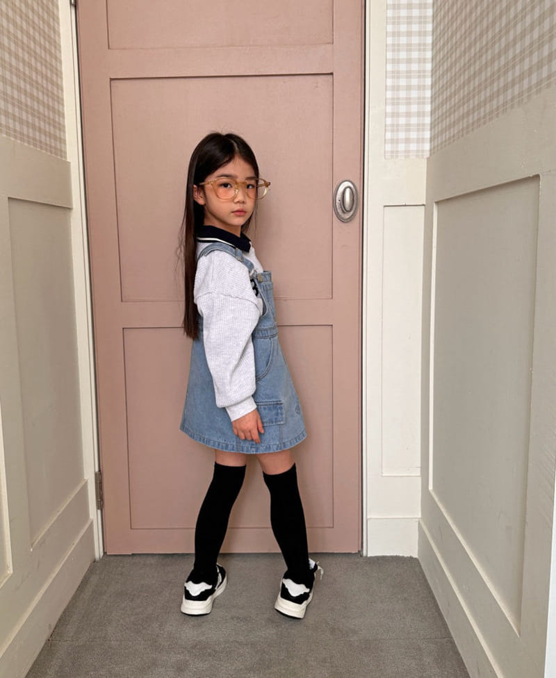 Comma - Korean Children Fashion - #kidsshorts - Waffle Collar Sweatshirt - 10