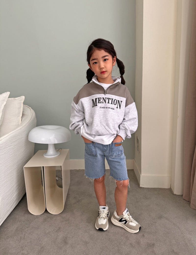 Comma - Korean Children Fashion - #kidsshorts - Color Half Zip Up - 8