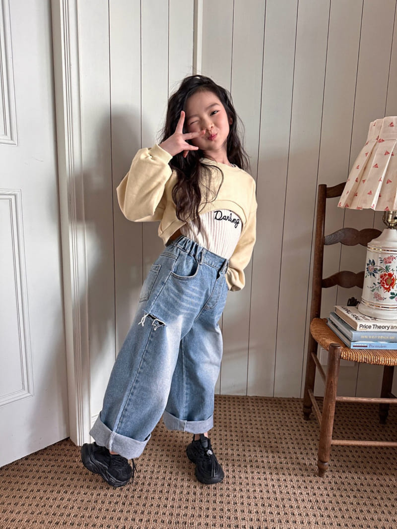 Comma - Korean Children Fashion - #kidsshorts - Short Sweatshirt - 2