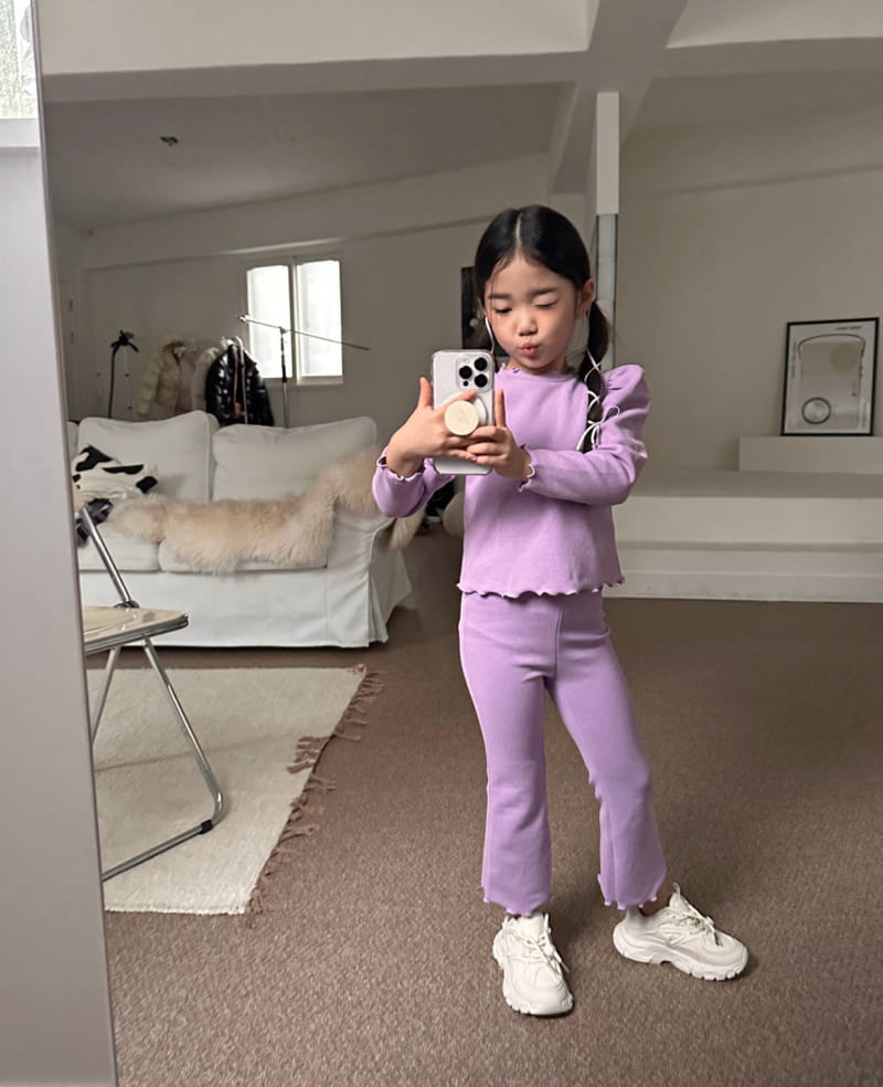 Comma - Korean Children Fashion - #kidsshorts - Terry Boots Cut Pants - 8