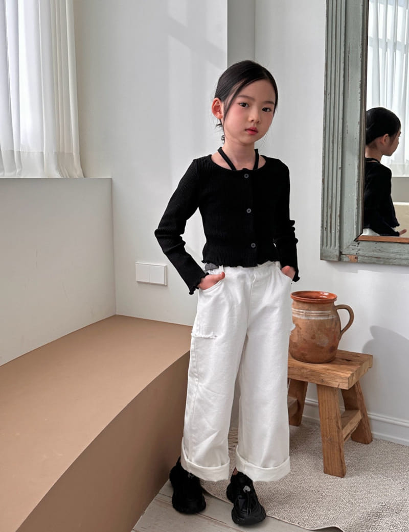 Comma - Korean Children Fashion - #kidsshorts - Terry Cardigan - 7