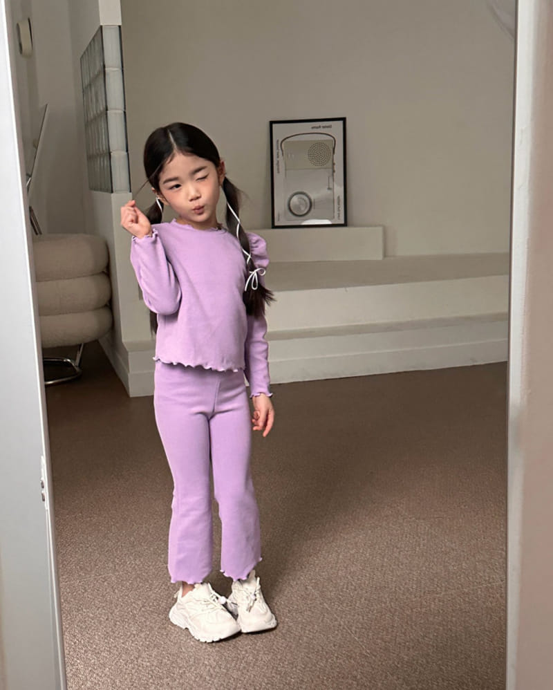 Comma - Korean Children Fashion - #kidsstore - Terry Boots Cut Pants - 9