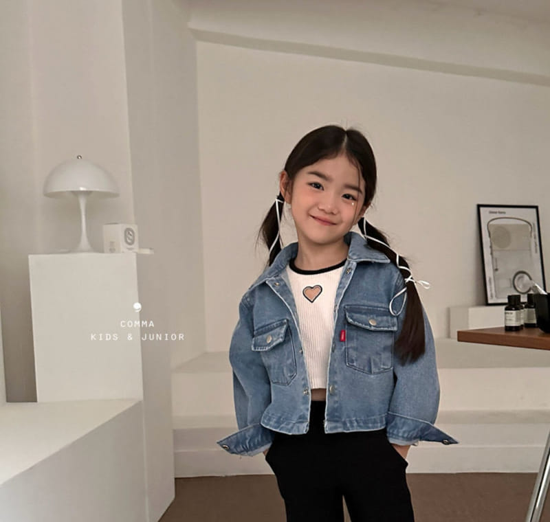 Comma - Korean Children Fashion - #kidzfashiontrend - Denim Shirt Jacket