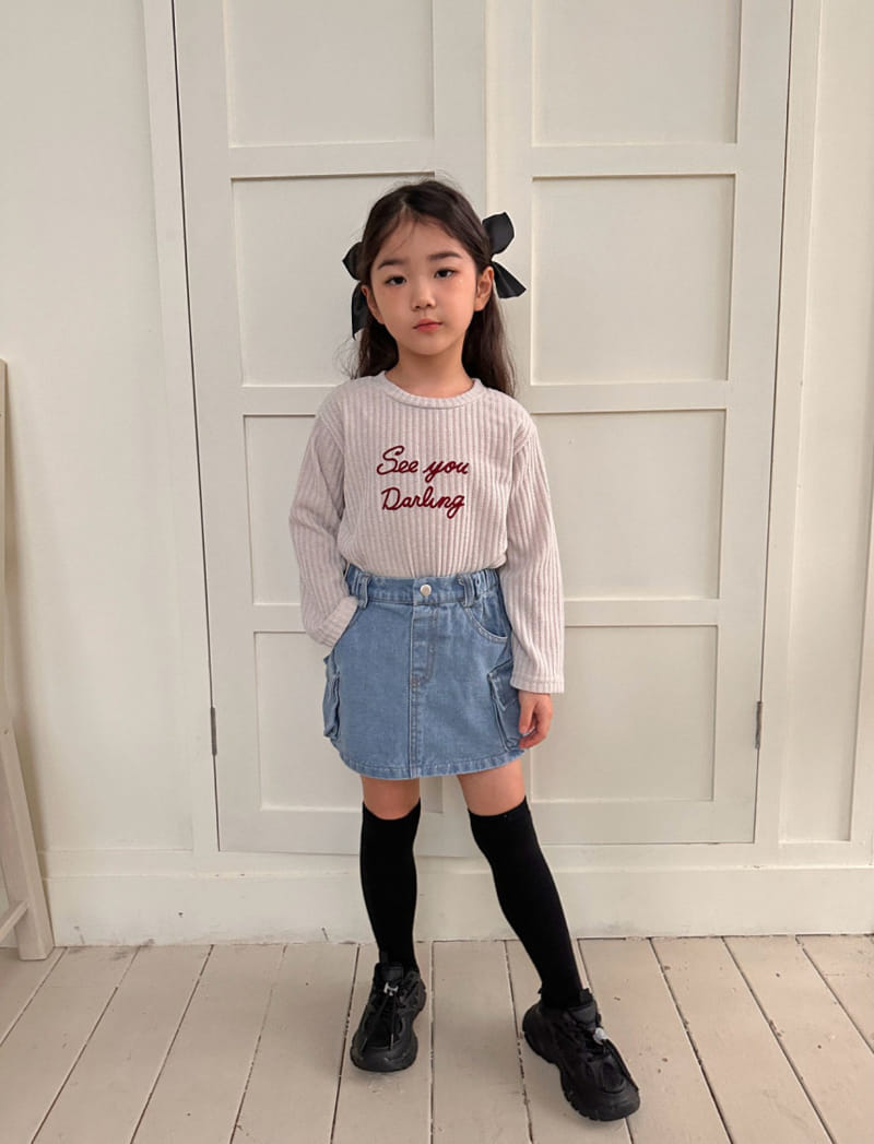 Comma - Korean Children Fashion - #kidzfashiontrend - English Knit Tee - 5
