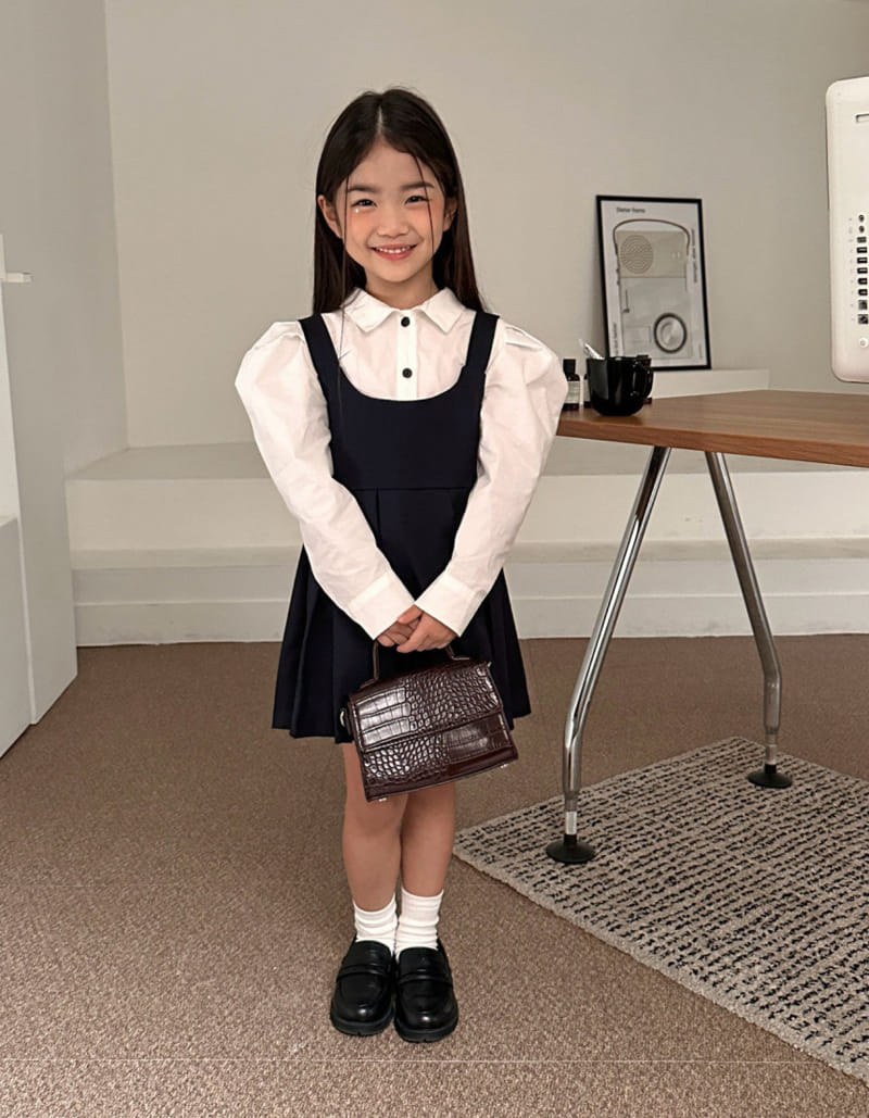 Comma - Korean Children Fashion - #littlefashionista - Wrinkle One-piece - 11