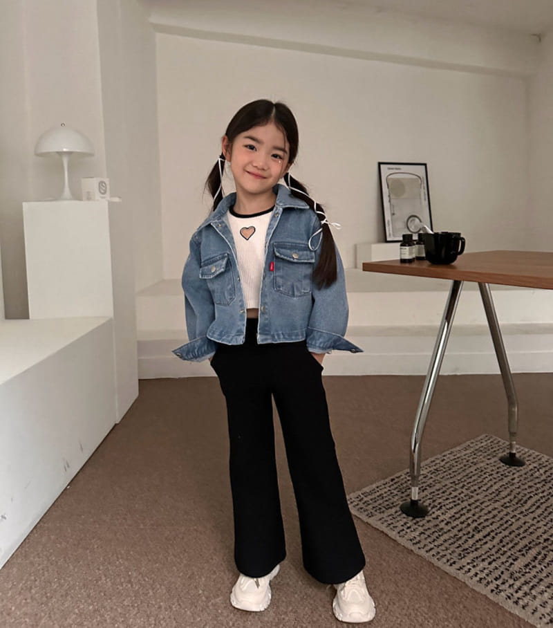 Comma - Korean Children Fashion - #magicofchildhood - Heart Punching Tee - 5