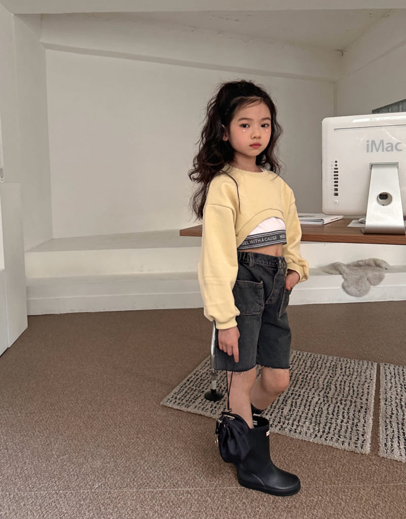 Comma - Korean Children Fashion - #magicofchildhood - Short Sweatshirt - 7