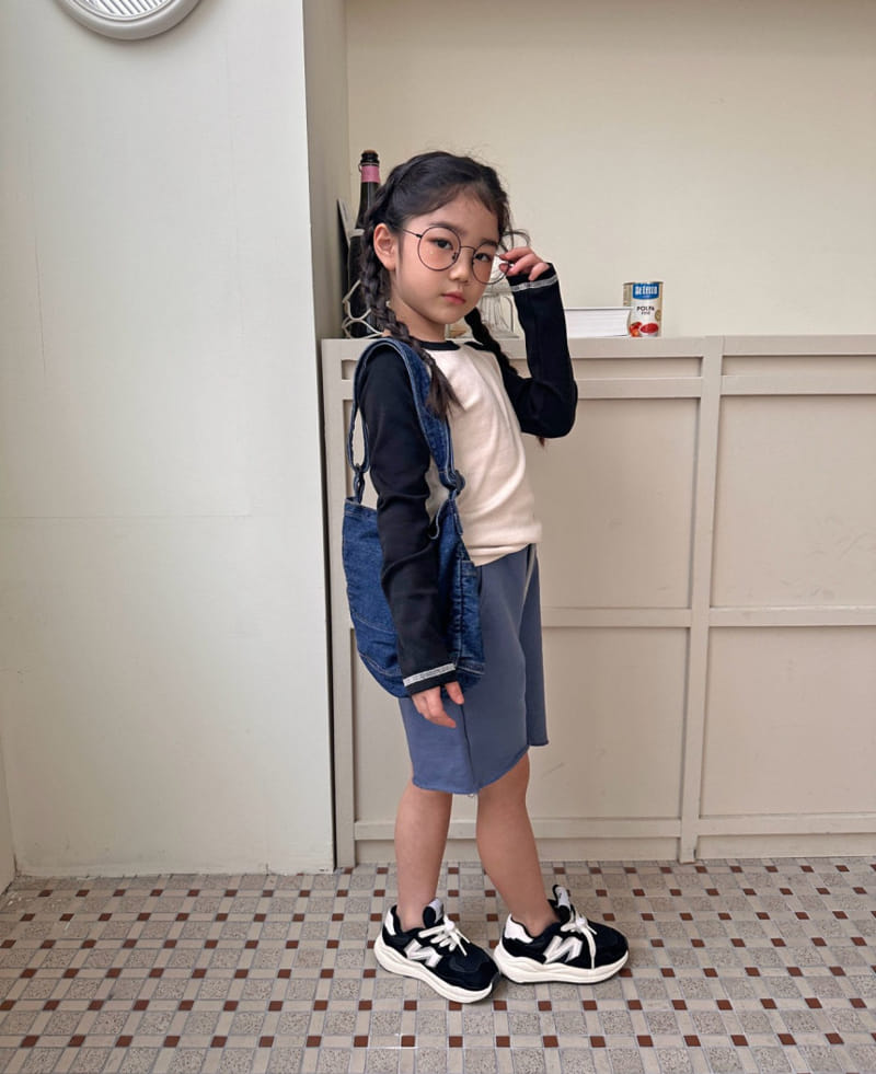 Comma - Korean Children Fashion - #littlefashionista - Raglan Tight Tee - 4