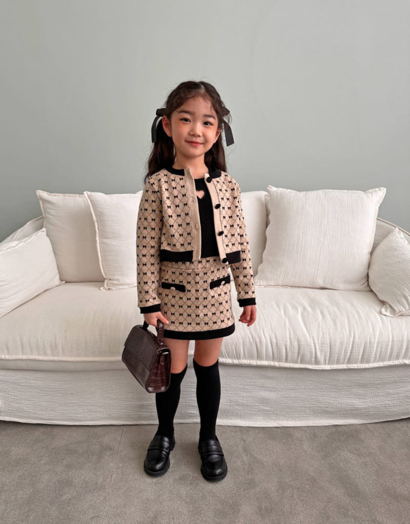 Comma - Korean Children Fashion - #minifashionista - Jacquard Cardigan - 10