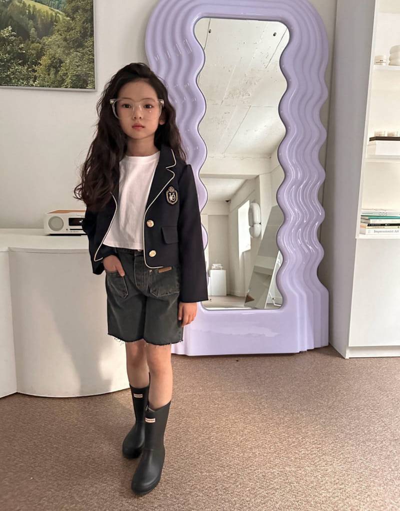 Comma - Korean Children Fashion - #prettylittlegirls - Embroidery Button Jacket - 2