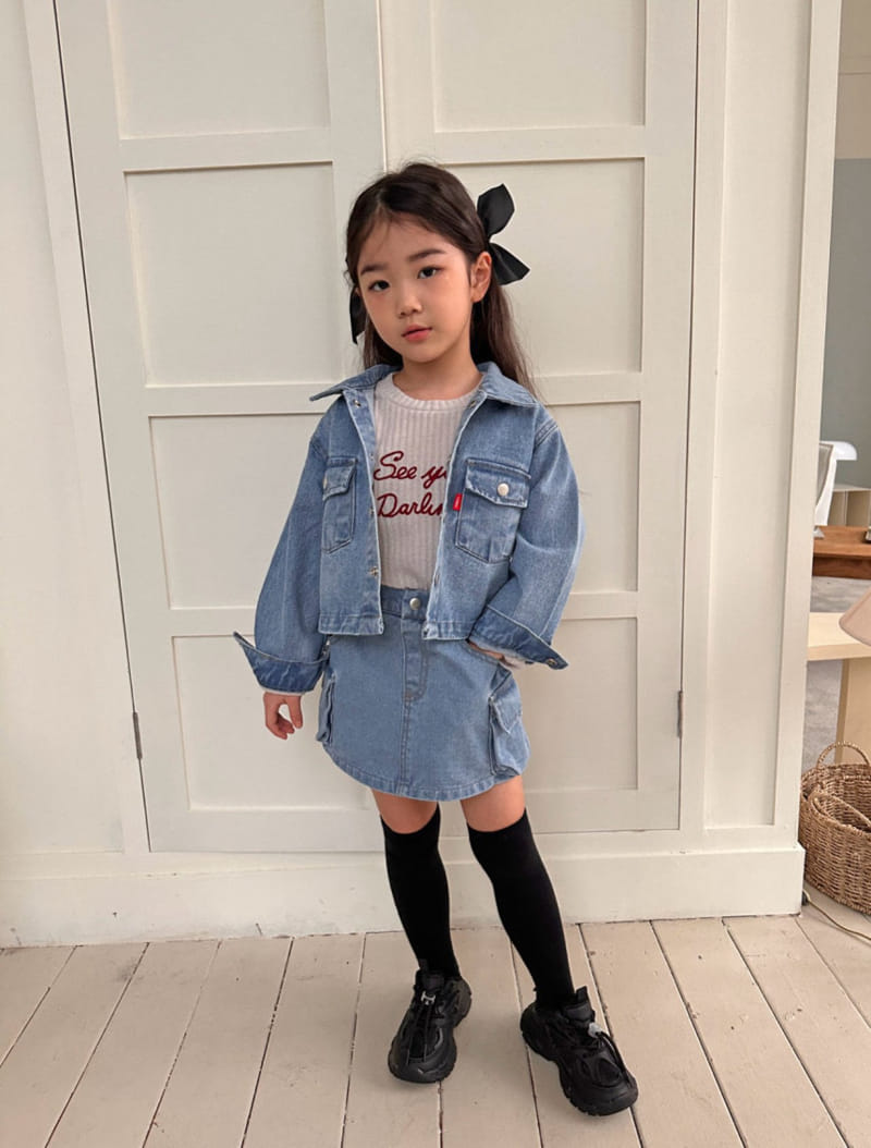 Comma - Korean Children Fashion - #prettylittlegirls - Denim Shirt Jacket - 6