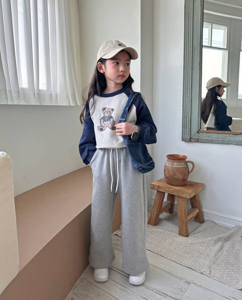 Comma - Korean Children Fashion - #prettylittlegirls - Bear Crop Tee - 5