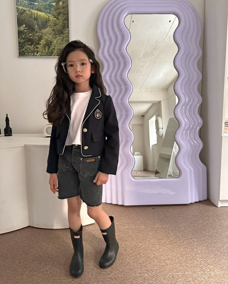 Comma - Korean Children Fashion - #stylishchildhood - Embroidery Button Jacket - 5