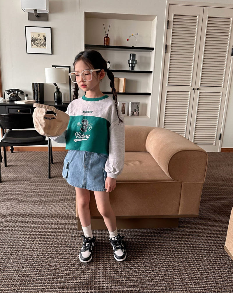 Comma - Korean Children Fashion - #stylishchildhood - Cargo Denim Skirt - 9