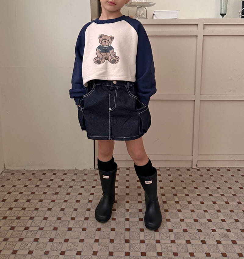 Comma - Korean Children Fashion - #stylishchildhood - Bear Crop Tee - 8