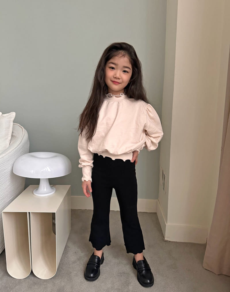 Comma - Korean Children Fashion - #stylishchildhood - Terry Boots Cut Pants - 2