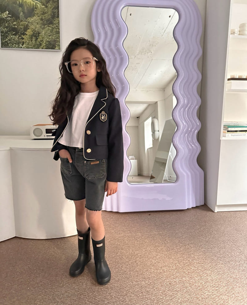 Comma - Korean Children Fashion - #todddlerfashion - Embroidery Button Jacket - 3