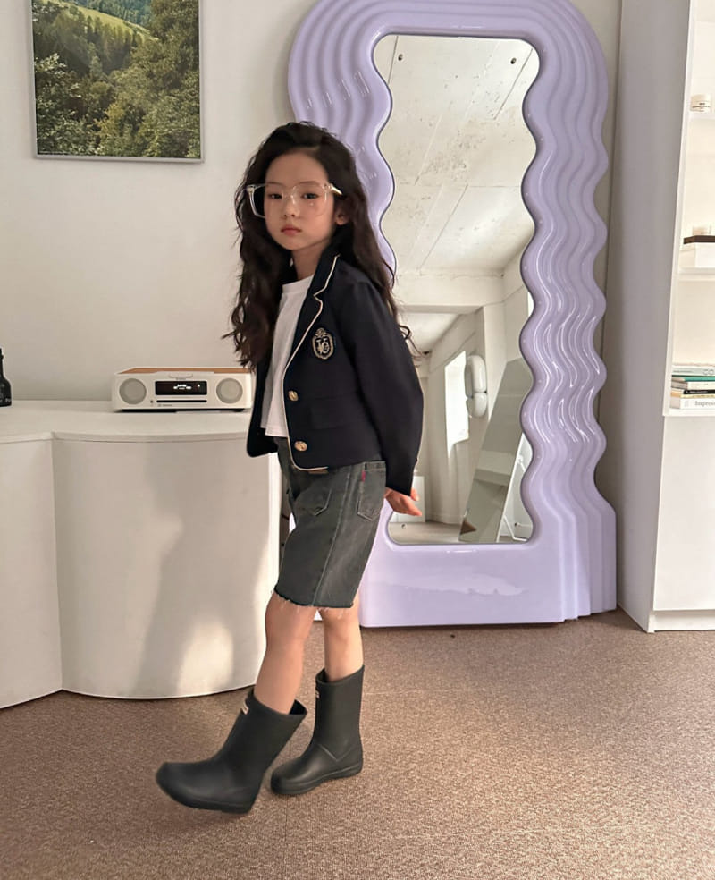 Comma - Korean Children Fashion - #todddlerfashion - Embroidery Button Jacket - 4