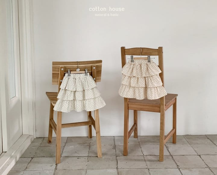 Cotton House - Korean Children Fashion - #Kfashion4kids - Small Flower Kan Kang Skirt