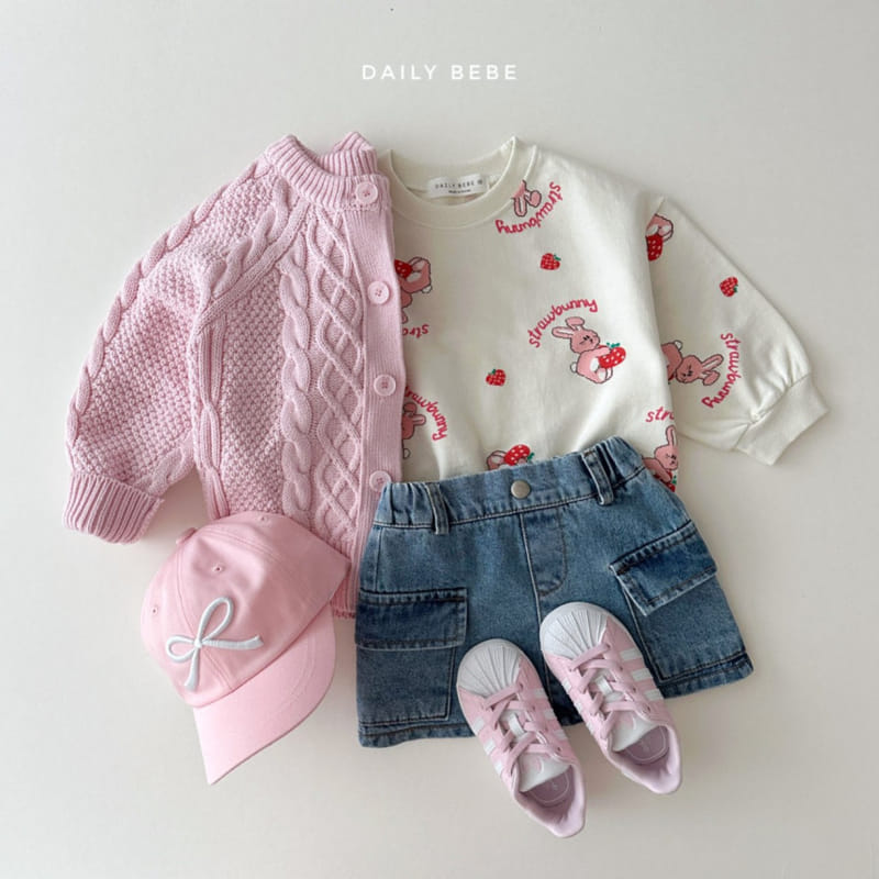 Daily Bebe - Korean Children Fashion - #childofig - Cargo Denim Skirt - 3