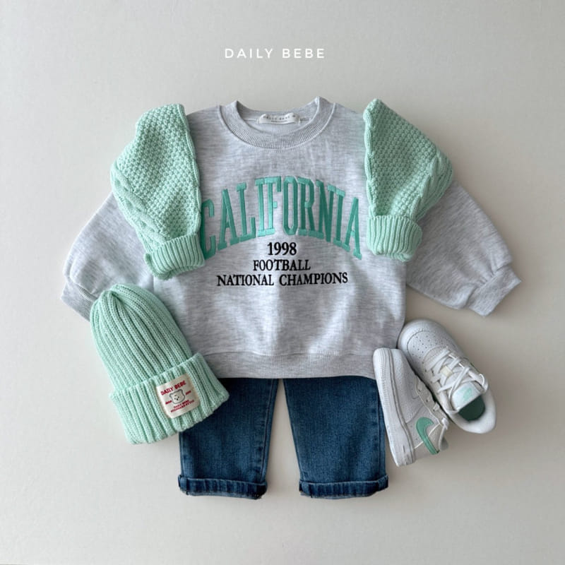 Daily Bebe - Korean Children Fashion - #childofig - California Sweatshirt - 3