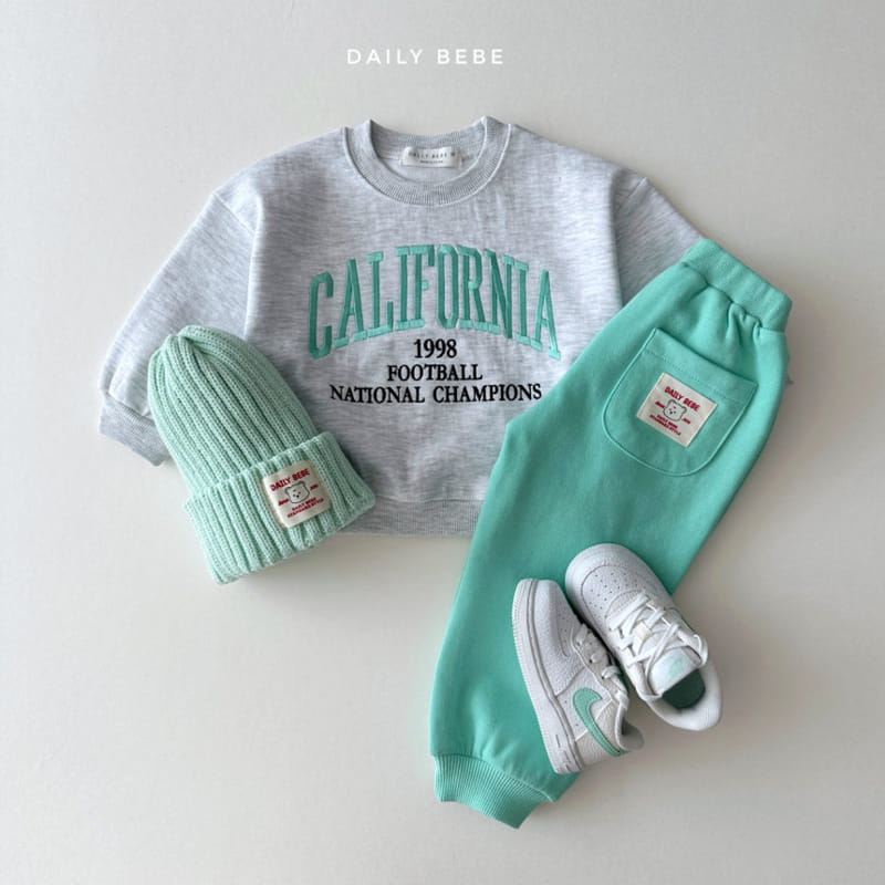 Daily Bebe - Korean Children Fashion - #childofig - California Sweatshirt - 4
