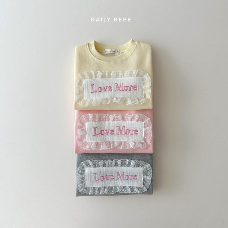 Daily Bebe - Korean Children Fashion - #childrensboutique - Lace Sweatshirt