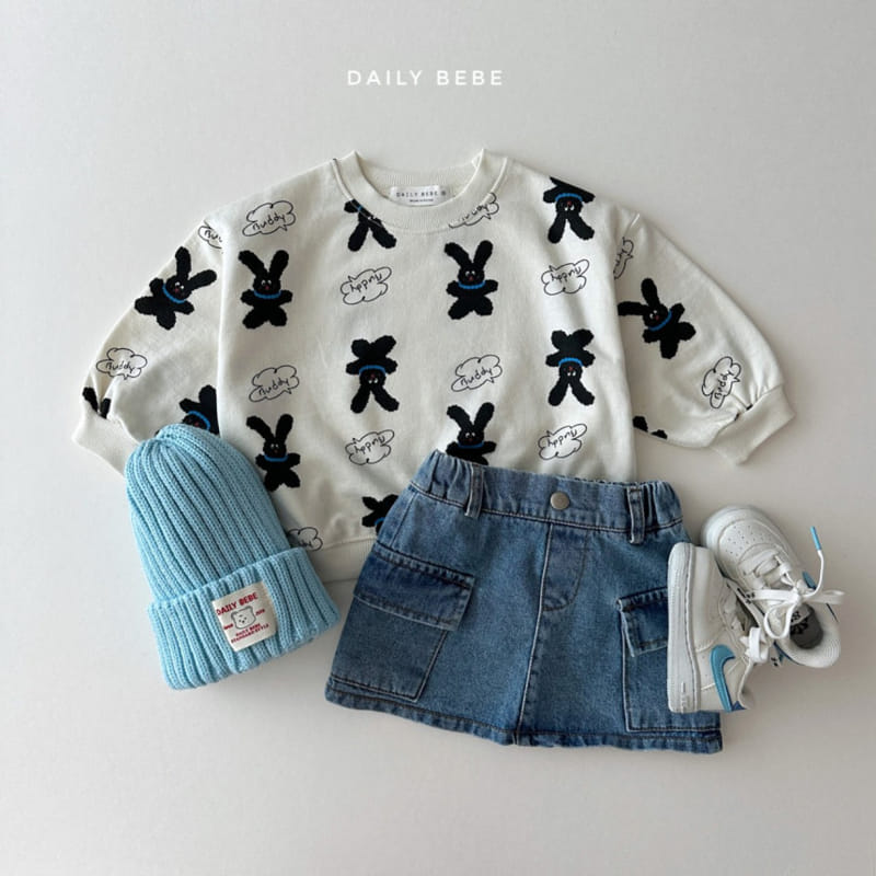 Daily Bebe - Korean Children Fashion - #childrensboutique - Cargo Denim Skirt - 5