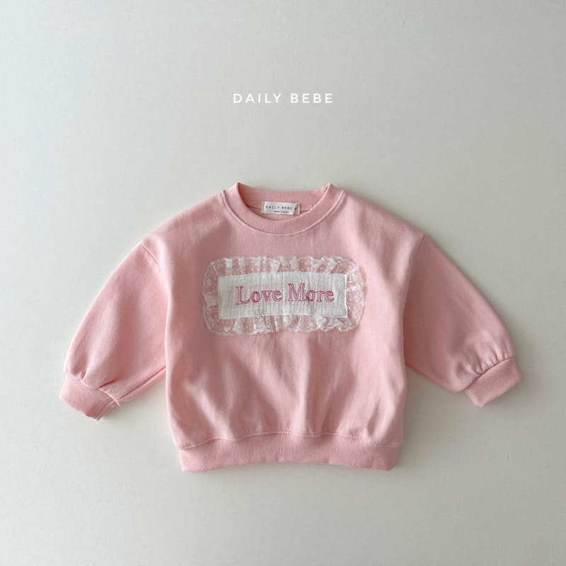 Daily Bebe - Korean Children Fashion - #designkidswear - Lace Sweatshirt - 2