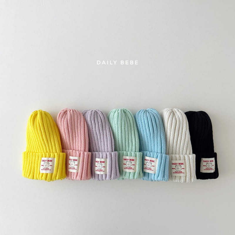 Daily Bebe - Korean Children Fashion - #designkidswear - Patch Long Beanie