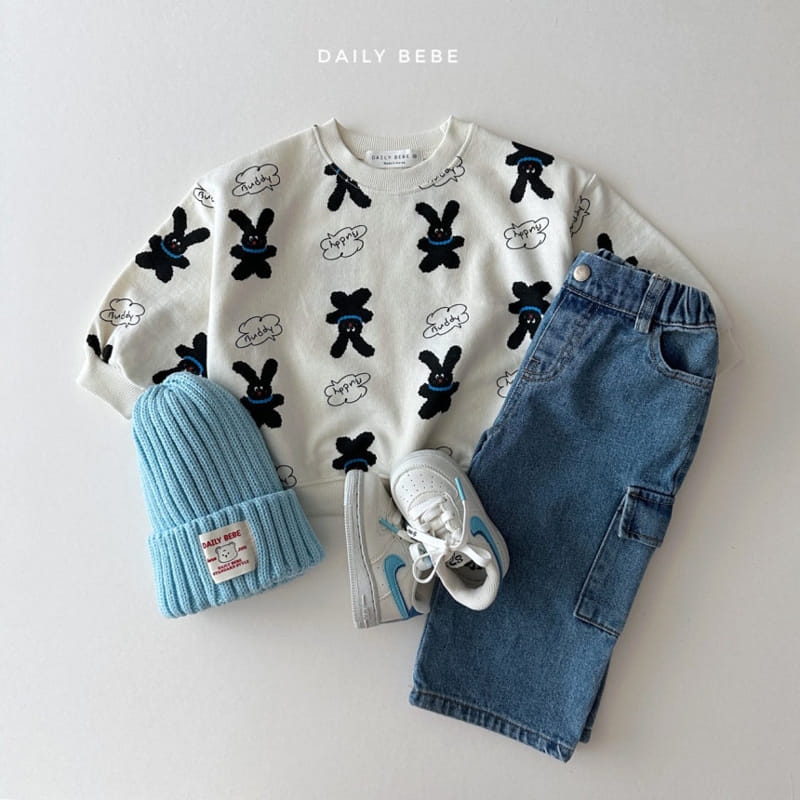 Daily Bebe - Korean Children Fashion - #designkidswear - Cargo Denim Pants - 5