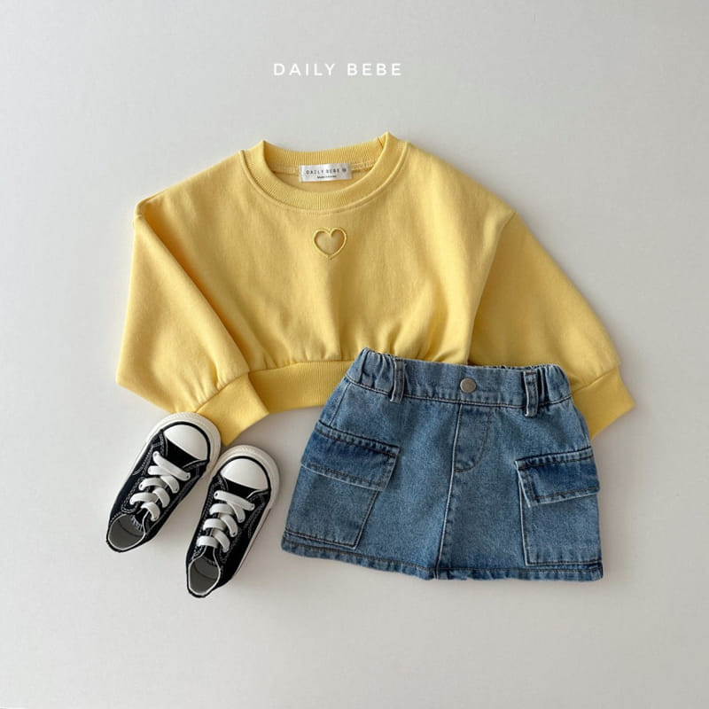Daily Bebe - Korean Children Fashion - #designkidswear - Heart Punching Sweatshirt - 9
