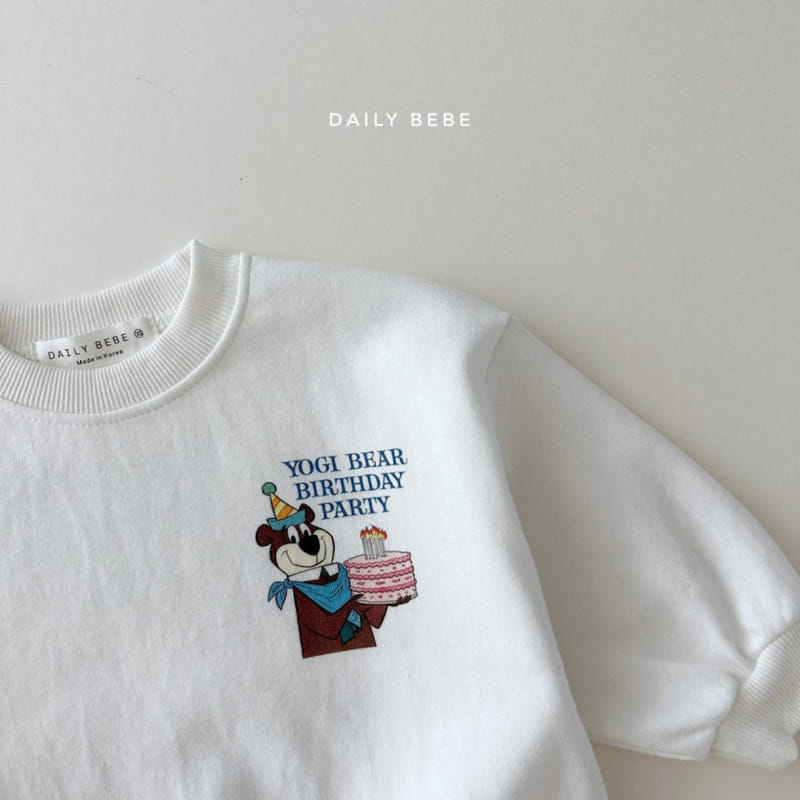 Daily Bebe - Korean Children Fashion - #childrensboutique - Birthday Sweatshirt - 4