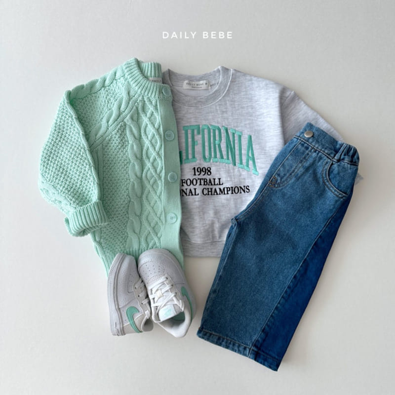 Daily Bebe - Korean Children Fashion - #designkidswear - California Sweatshirt - 6