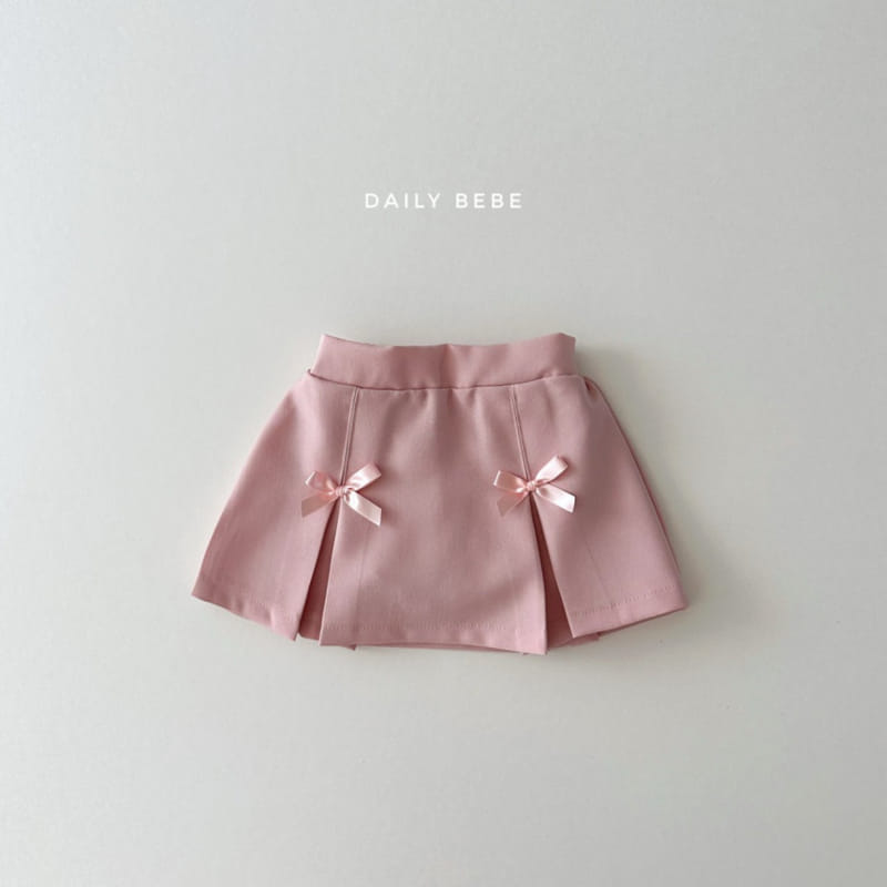 Daily Bebe - Korean Children Fashion - #childrensboutique - Ribbon Slit Skirt - 4