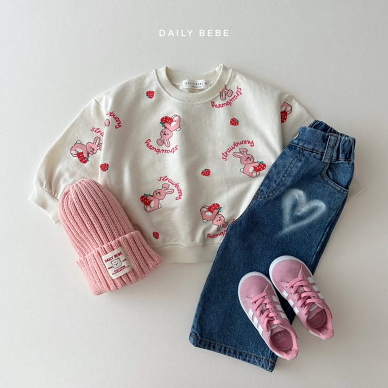 Daily Bebe - Korean Children Fashion - #designkidswear - Heart Denim - 4