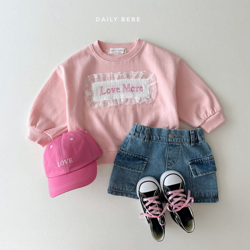 Daily Bebe - Korean Children Fashion - #discoveringself - Lace Sweatshirt - 3