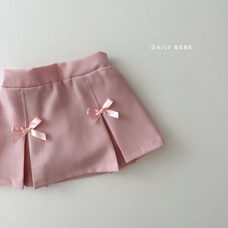Daily Bebe - Korean Children Fashion - #discoveringself - Ribbon Slit Skirt - 5