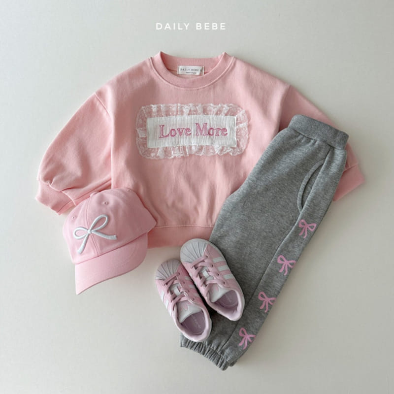 Daily Bebe - Korean Children Fashion - #discoveringself - Lace Sweatshirt - 4