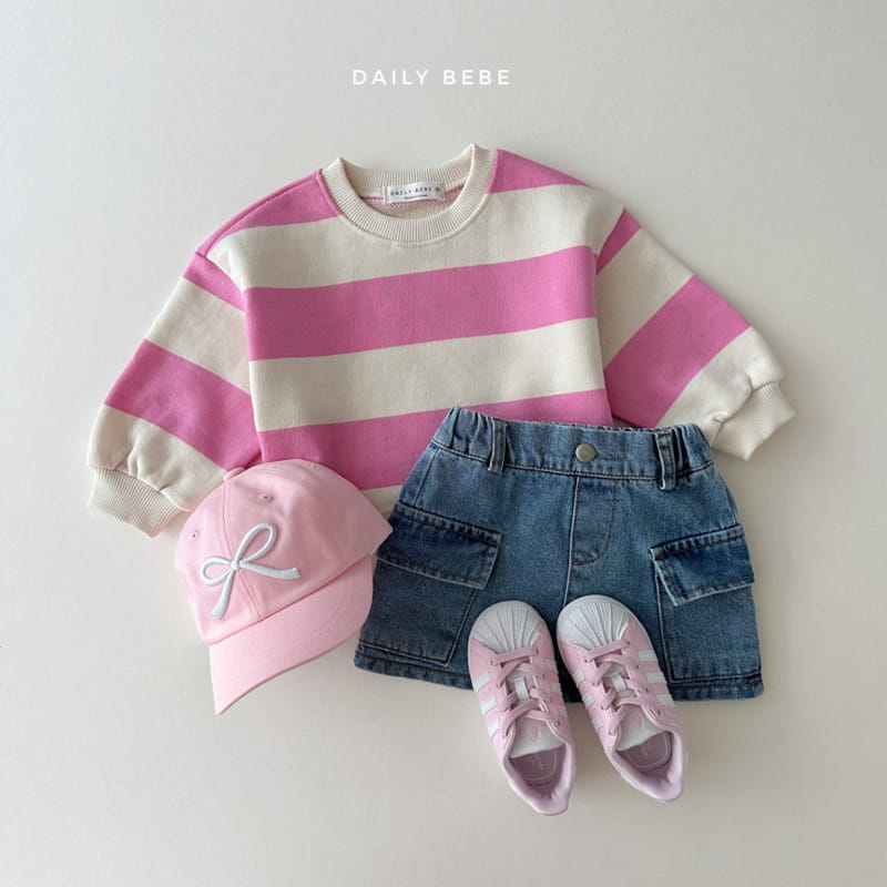 Daily Bebe - Korean Children Fashion - #fashionkids - Cargo Denim Skirt - 8